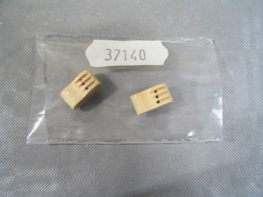 37140/MANTUA/Poulie à violon en buis 3 trous 12 mm (2 pièces).