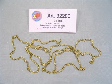 32280/MANTUA/Chaine en métal 3,50 mm (1 pièce).
