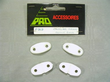 563/PROMODEL/Cavalier en nylon rainuré 5 mm (4 pièces).