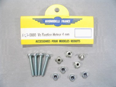 470880/AVIOMODELLI/Vis de fixation moteur 4 mm (le kit).