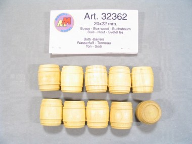 32362/MANTUA/Tonneau en buis 20x22 mm (10 pièces).