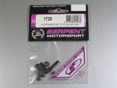 81728/SERPENT/Visserie nylon pour aileron (X1) NEUF.