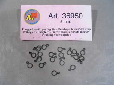 36950/MANTUA/Garniture pour cap de mouton 5 mm (le sachet).