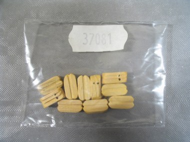 37081/MANTUA/Poulie en buis 2 trous 10mm (10 pièces).