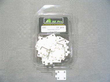 A2PRO/641/Charnière en nylon 34x16 mm (10 pièces).
