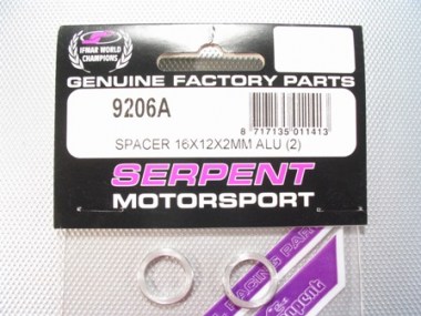89206-A/Entretoise en aluminium 16x12x2 (X2) NEUF.
