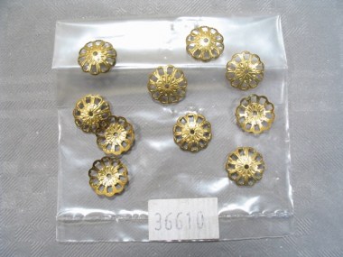 36610/MANTUA/Rosette d'ornements 10 mm (10 pièces).