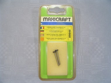 89046/MAXICRAFT/Deux fraises acier à rainurer diamètre 6 mm.