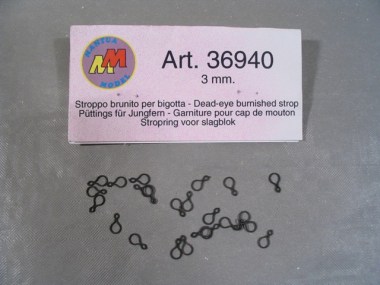 36940/MANTUA/Garniture pour cap de mouton 3 mm (le sachet).