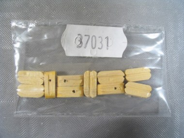 37031/MANTUA/Poulie en buis 1 trou 10 mm (10 pièces).