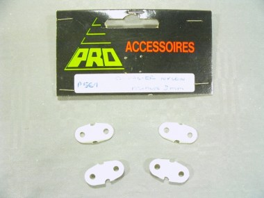 561/PROMODEL/Cavalier en nylon rainuré 3 mm. (4 pièces).